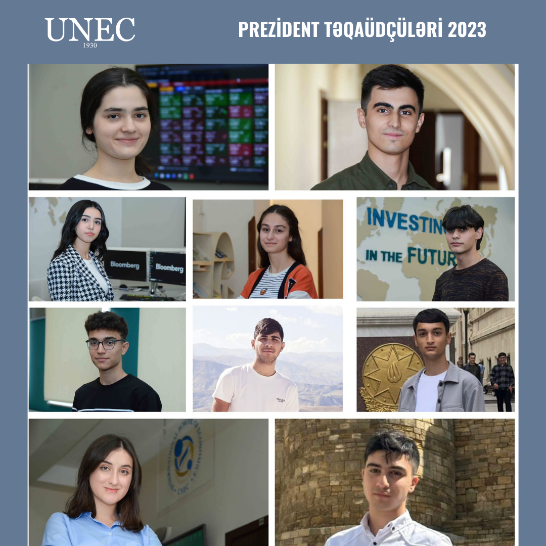 UNEC-in 10 tələbəsi Prezident təqaüdünü QAZANIB